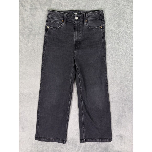 PAIGE Denim - Paige Jeans Womens 27 Black Willow Denim Anessa Wide Leg High Rise Stretch‎